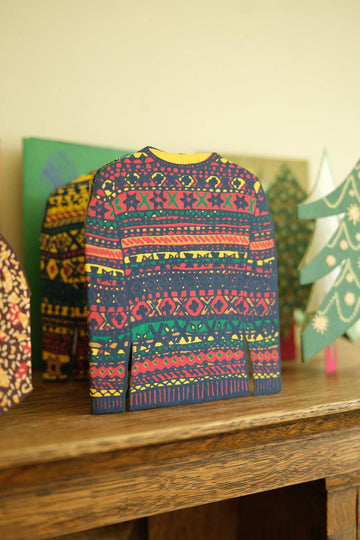 FESTIVE SWEATER CONCERTINA CARD