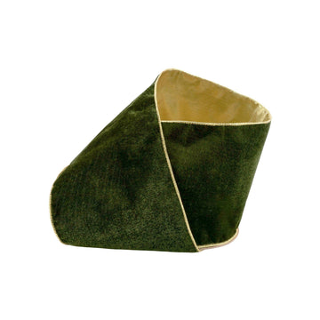 6" Wired Deluxe Reversible Velvet Ribbon | Forest Green | 10 Yard Roll