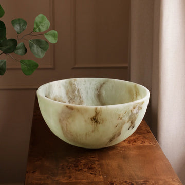 RESIN Giada Large Bowl (Jade Swirl)