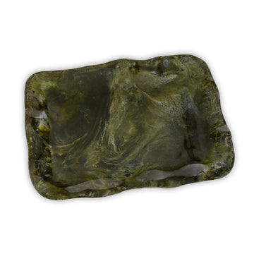 RESIN Malachite Extra Large Rectangular Tray (Green)