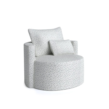 Julep Swivel Chair in Pastel Cheetah