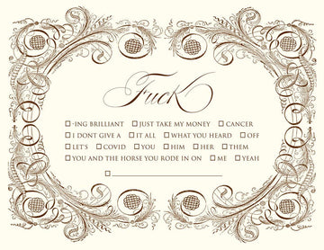 Fuck Checklist Notes (10 pk)