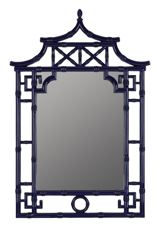 Shing Navy Blue Wall Mirror