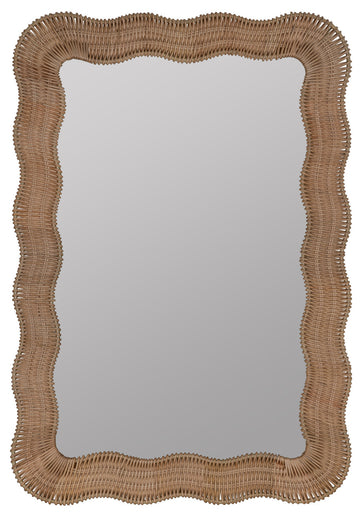 Scalloped Linden Mirror