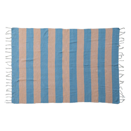 Woven Cotton Slub Throw Blanket