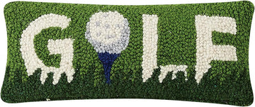 Hand Hooked Golf Pillow
