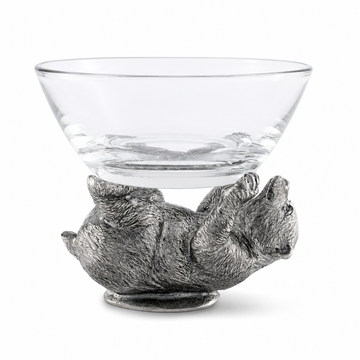 Pewter Bear Sauce Bowl