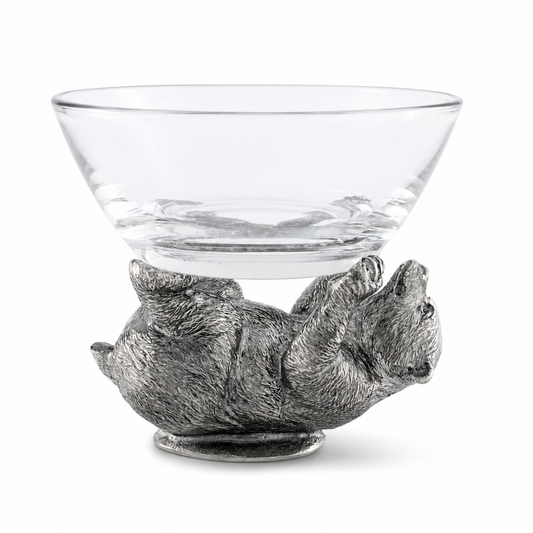 Pewter Bear Sauce Bowl