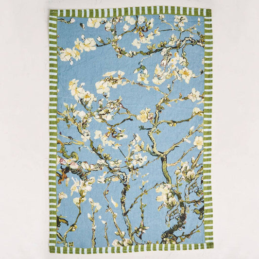 Almond Tree - Indigo Tea Towel