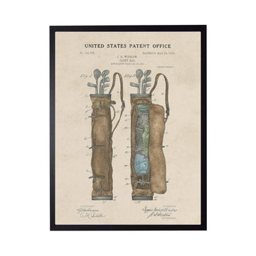 Watercolor Golf Bag Patent