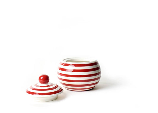 Red Stripe Medium Lollipop Jar
