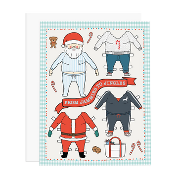 Santa Dress Up Doll Card