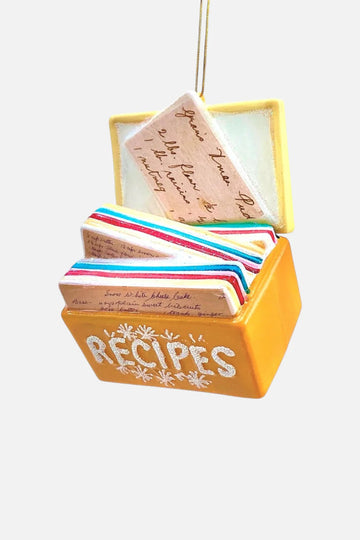 Favorite Recipes - Yellow Ornament