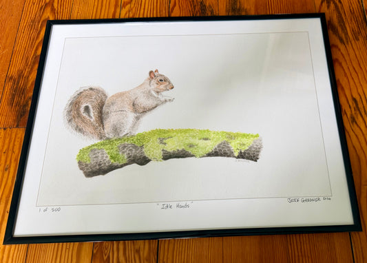 “Idle Hands” by Jesse Gardner — Framed Limited Edition Print