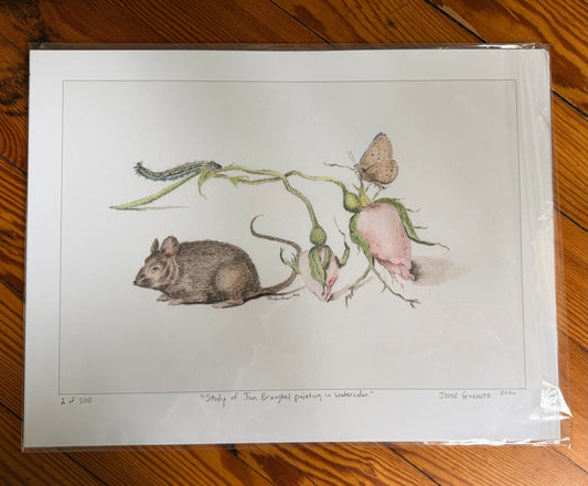 “Study of Jan Brueghel Painting in Watercolor” by Jesse Gardner