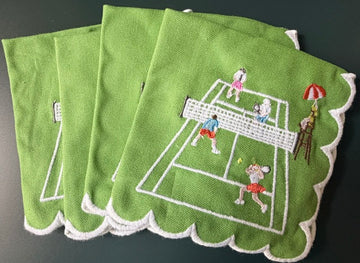 Playing Doubles Cocktail Napkins | Set of 4