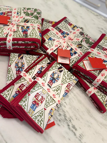 Holly Berry Nutcracker Napkins Set of 4