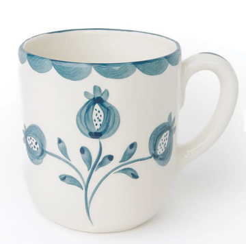 Trio Vine Teal Mug Set, S/2