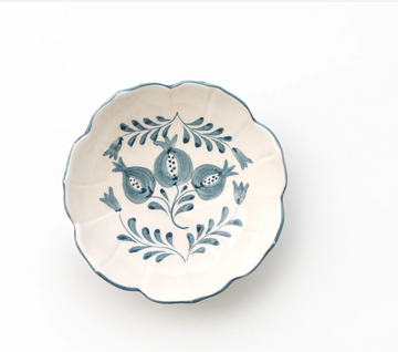 Trio Vine Teal Small Serving Bowl, S/4