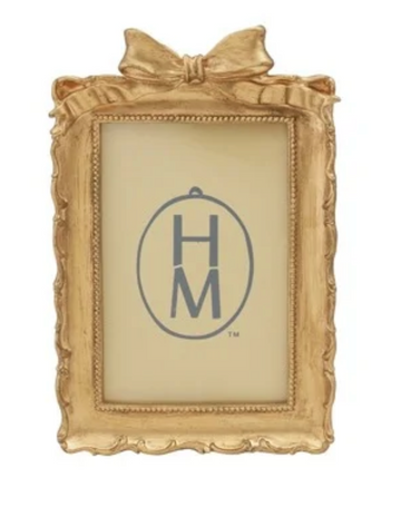 Gold Rectangle Frame with Bow