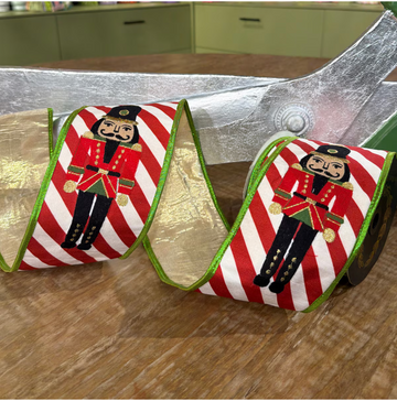 Nutcracker Candy Stripe Ribbon
