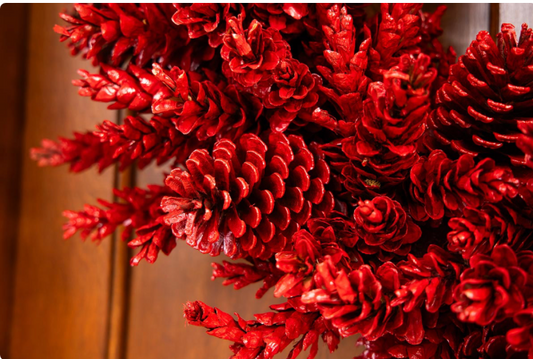 Red Pinecone Wreath
