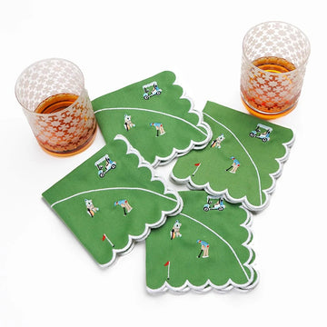 Day at the Golf Course Cocktail Napkin | Set of 4