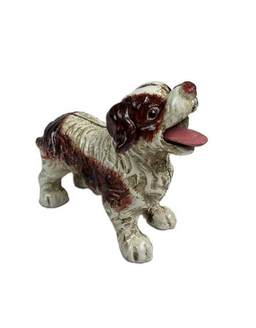 Cast Iron Springer Spaniel Dog Coin Bank