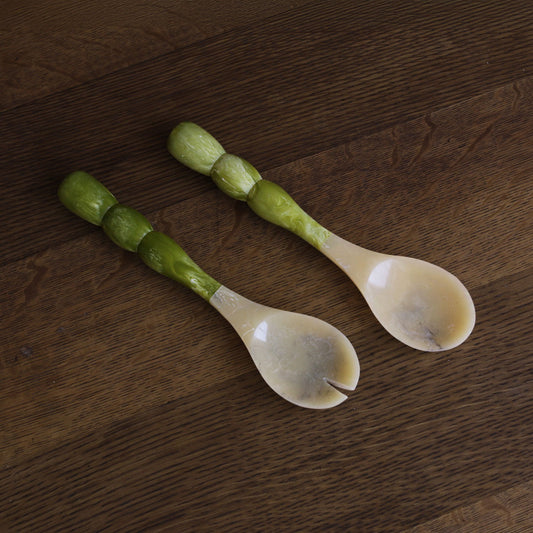 RESIN Rio Bubble Salad Servers (Green)
