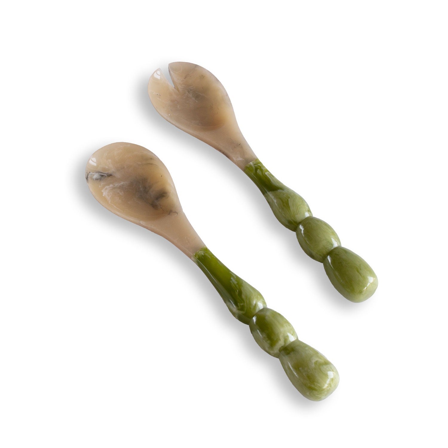 RESIN Rio Bubble Salad Servers (Green)
