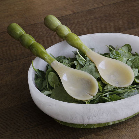 RESIN Rio Bubble Salad Servers (Green)