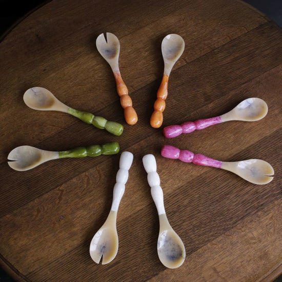 RESIN Rio Bubble Salad Servers (Green)