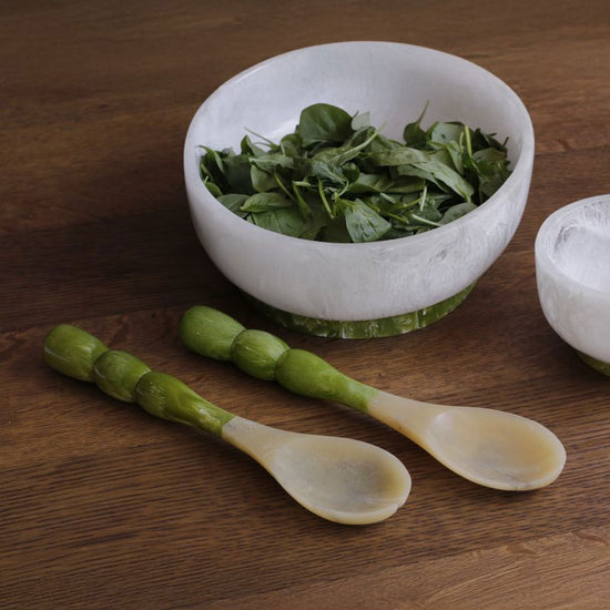 RESIN Rio Bubble Salad Servers (Green)