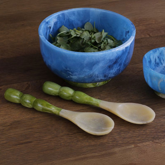 RESIN Rio Bubble Salad Servers (Green)