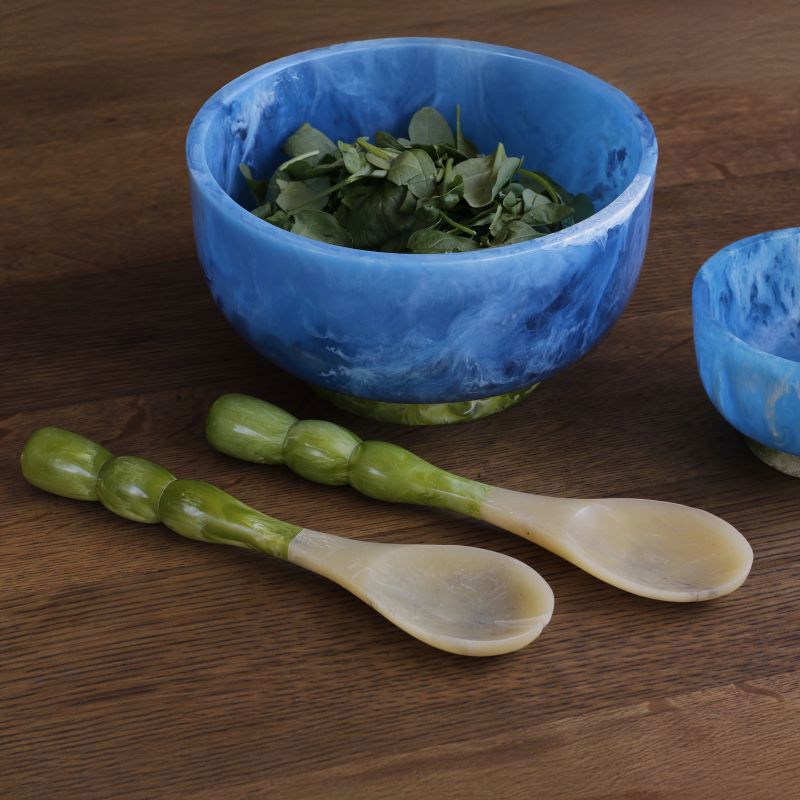 RESIN Rio Bubble Salad Servers (Green)
