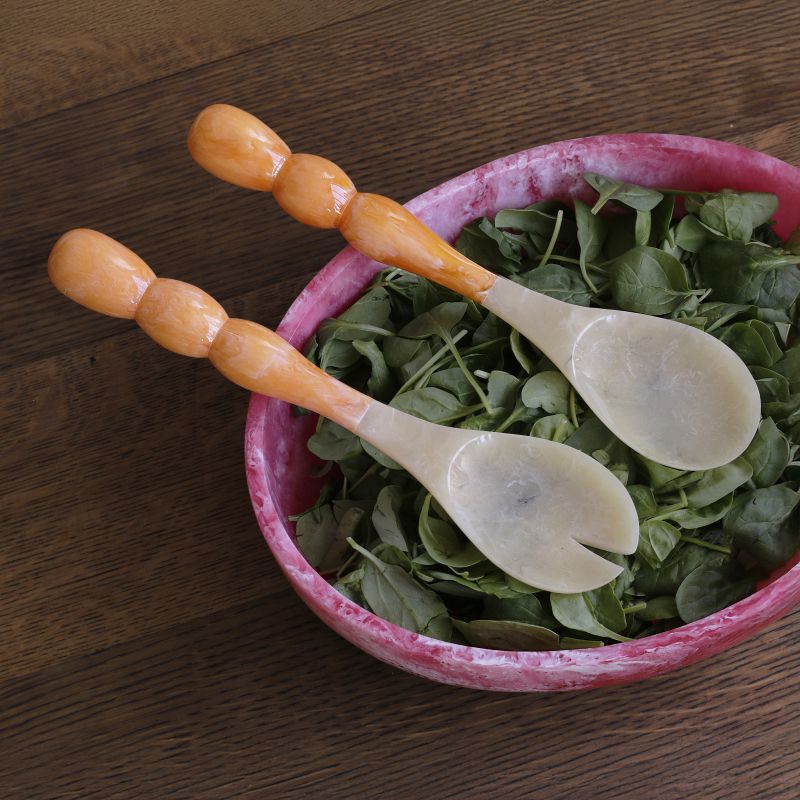 RESIN Rio Bubble Salad Servers(Orange)