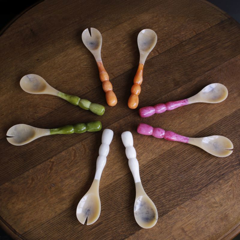 RESIN Rio Bubble Salad Servers(Orange)