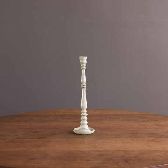 ENCANTO Crosby Small Candlestick Holder (Cream)