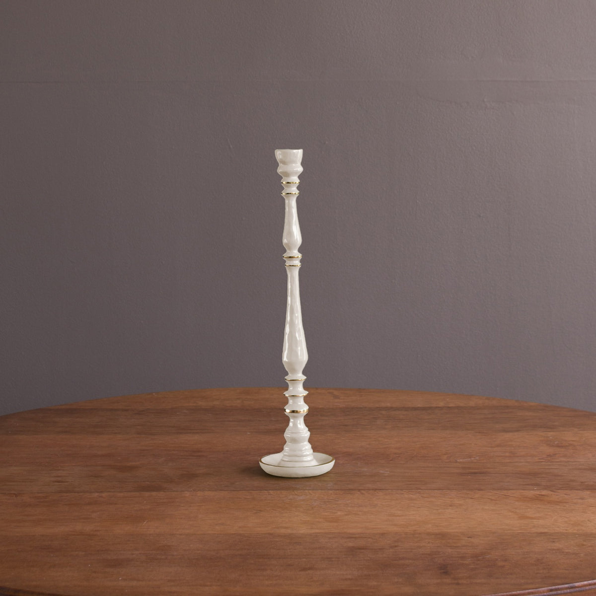ENCANTO Crosby Medium Candlestick Holder (Cream)