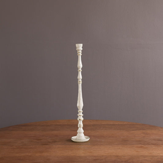 ENCANTO Crosby Large Candlestick Holder (Cream)