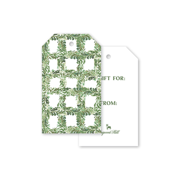 Green Garden Lattice Gift Tags
