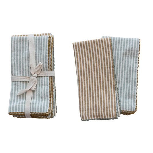 Striped Cotton Napkins S/4