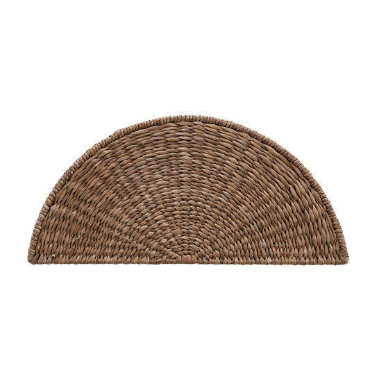 Hand Woven Wicker Pleated Console Table, Natural