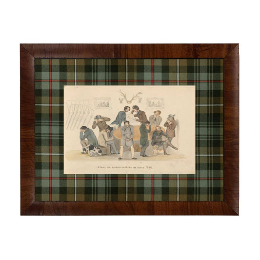 Hunt Club Scene in Tartan