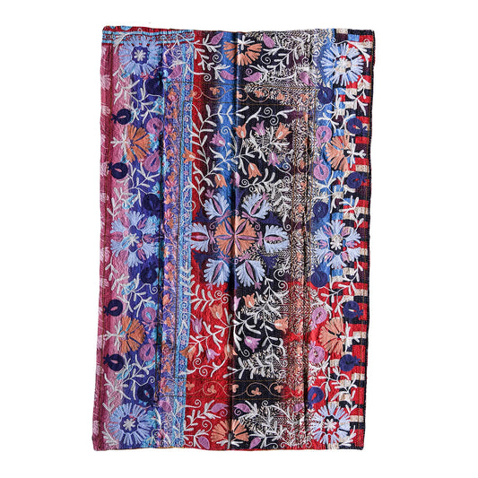 Vintage Kantha w/Suzani Embroidery