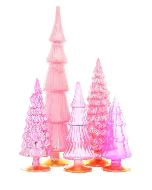 Set of Hue Trees in Pink