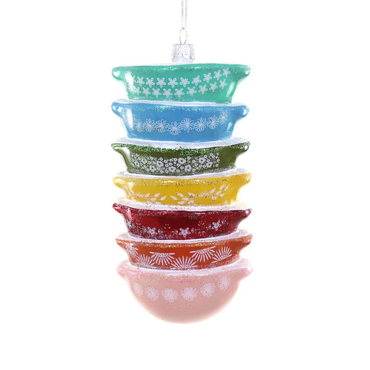 Stacked Rainbow Mixing Bowls Ornament